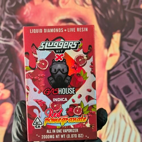SLUGGERS HIT X GAS HOUSE RED POMEGRANATE & PUNCHBAUL KUSH (INDICA & INDICA) 2gr