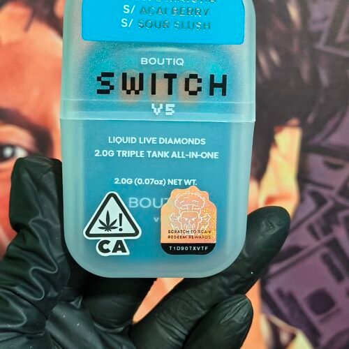 BOUTIQ SWITCH V3 BLUE MATCHA, ACAI BERRY & SOUR SLUSH (SATIVA, SATIVA & SATIVA) 2gr