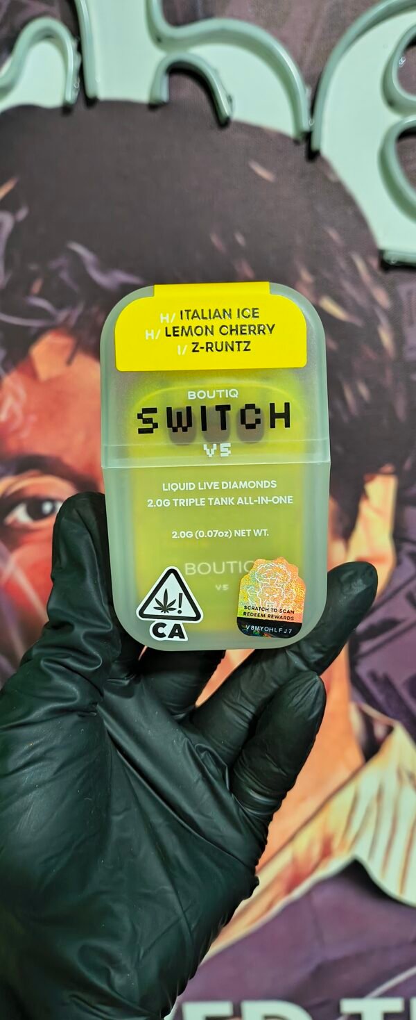 BOUTIQ SWITCH V3 ITALIAN ICE, LEMON CHERRY & Z-RUNTZ (HYBRID, HYBRID & INDICA) 2gr