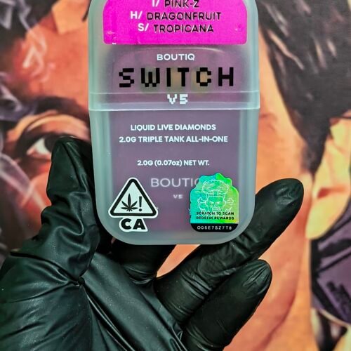 BOUTIQ SWITCH V3 PINK-Z, DRAGONFRUIT & TROPICANA (INDICA, HYBRID & SATIVA) 2gr