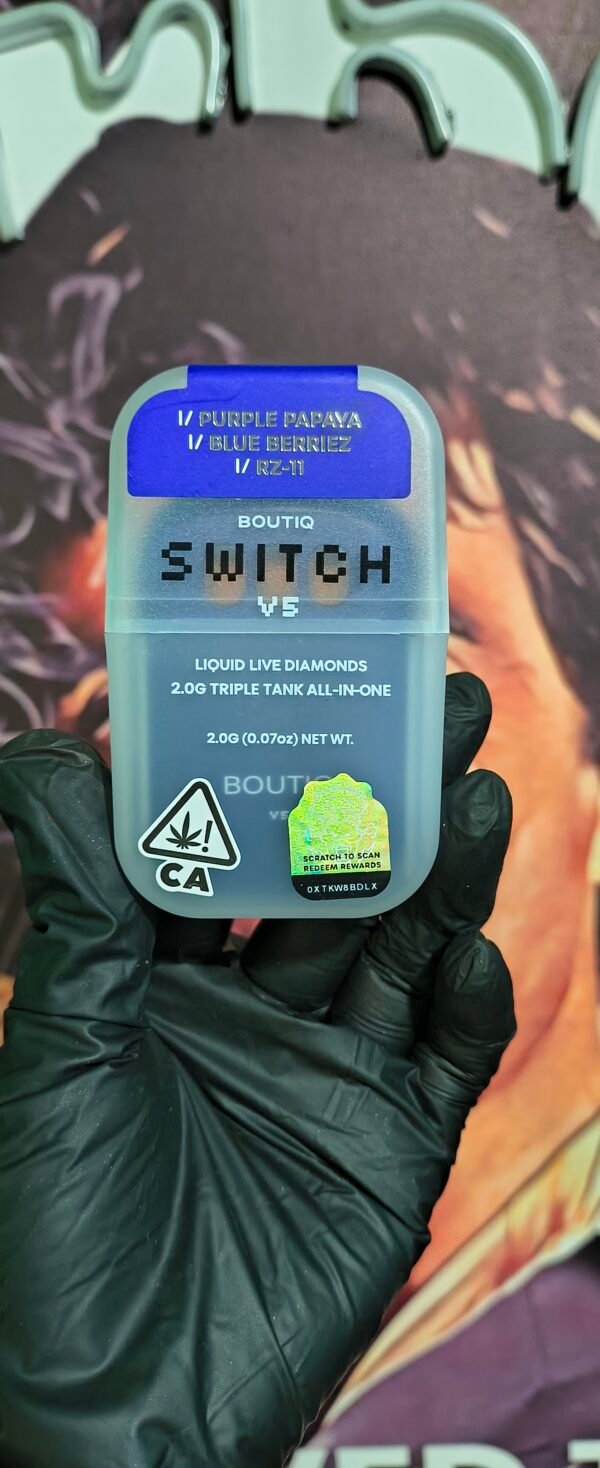BOUTIQ SWITCH V3 PURPLE PAPAYA, BLUE BERRIEZ & RZ-11 (INDICA, INDICA & INDICA) 2gr