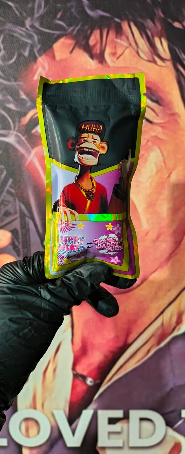 MUHA MEDS DUAL V2 BERRY GELATO & GRAND DADDY PURP (HYBRID & INDICA) 2gr