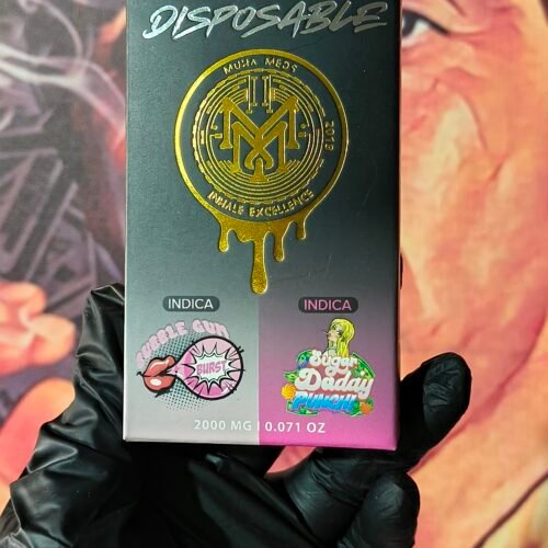 BUBBLE GUM BURST 1 MUHA MEDS DUAL V2 BUBBLE GUM BURST & SUGAR DADAY PUNCH(INDICA & INDICA) 2gr