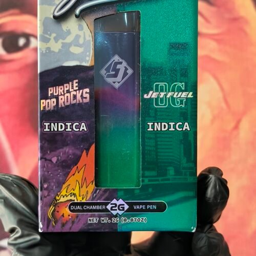 PURPLE POP ROCKS 1 SLUGGERS DUAL PURPLE POP ROCKS & JET FUEL OG (INDICA & INDICA) 2gr