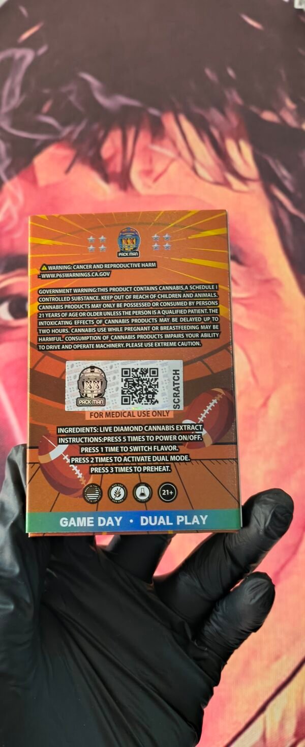 PACK MAN NFL CHEERLEADER CHERRY & TOUCHDOWN COOKIES  (HYBRID & INDICA) 2gr