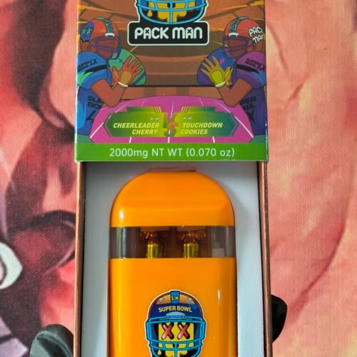 PACK MAN NFL CHEERLEADER CHERRY & TOUCHDOWN COOKIES  (HYBRID & INDICA) 2gr