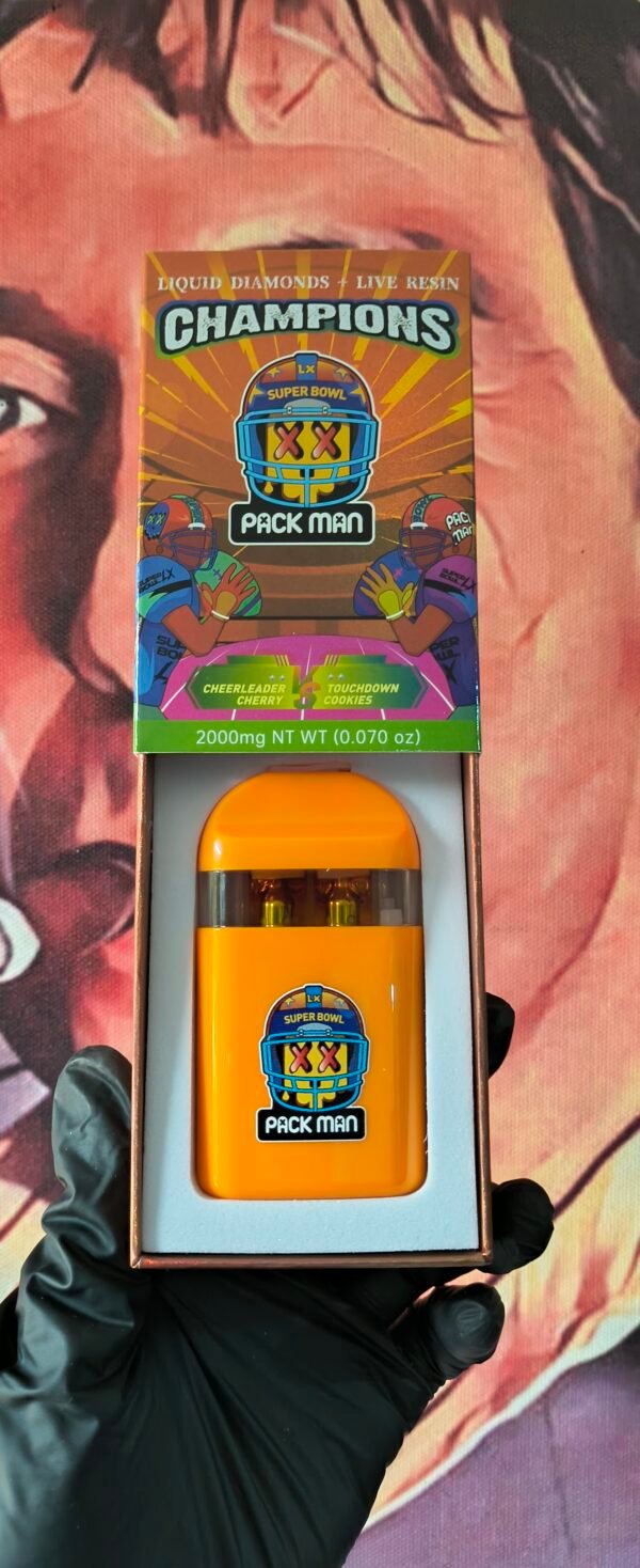 PACK MAN NFL CHEERLEADER CHERRY & TOUCHDOWN COOKIES  (HYBRID & INDICA) 2gr