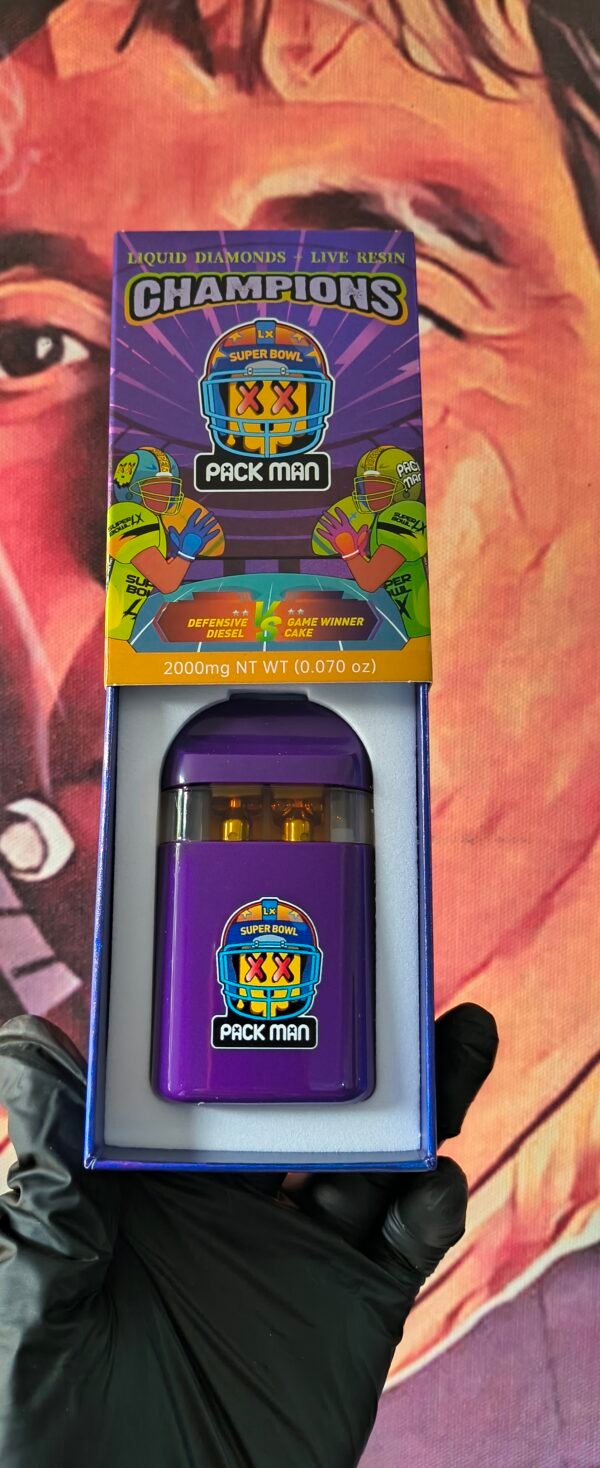 PACK MAN NFL DEFENSIVE DIESEL & GAME WINNER CAKE (HYBRID & INDICA) 2gr