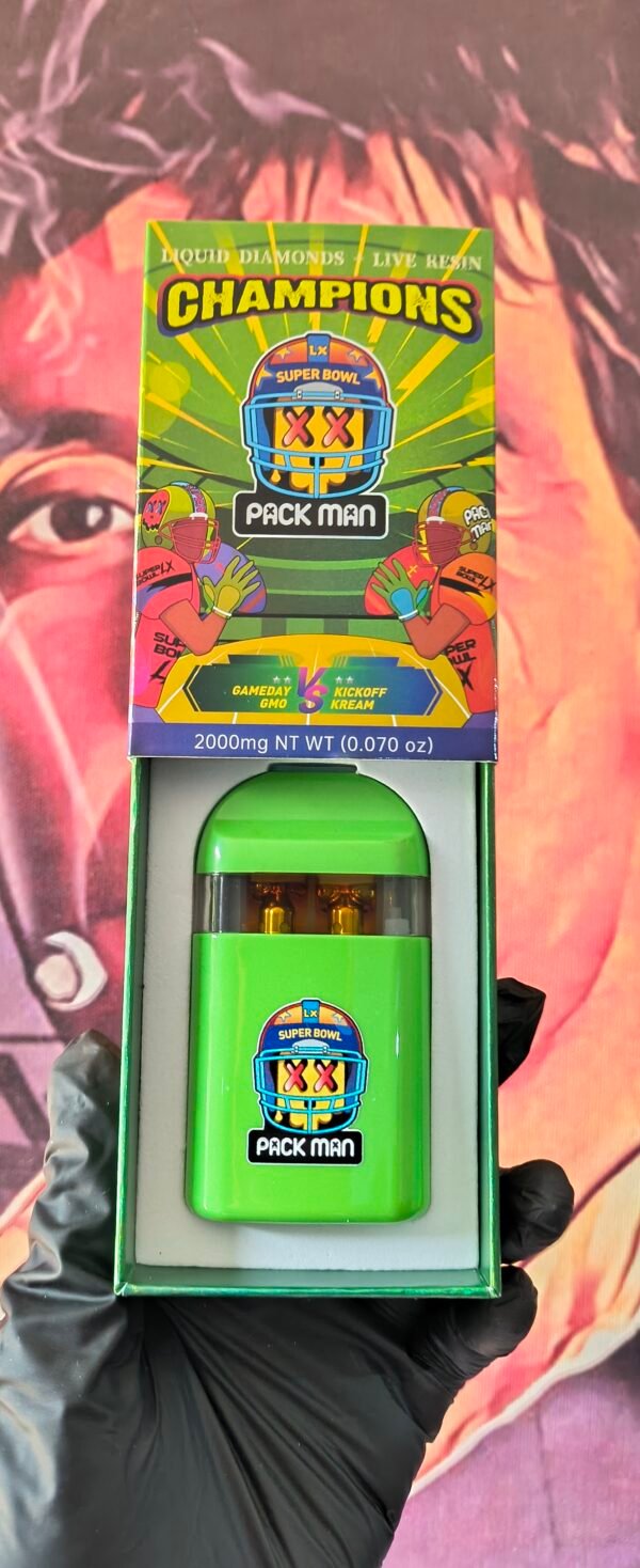 PACK MAN NFL GAMEDAY GMO & KICROFF KREAM (INDICA & INDICA) 2gr