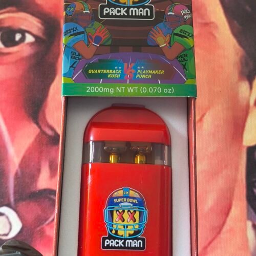 PACK MAN NFL QUARTERBACK KUSH & PLAYMAKER PUNCH (SATIVA & INDICA) 2gr