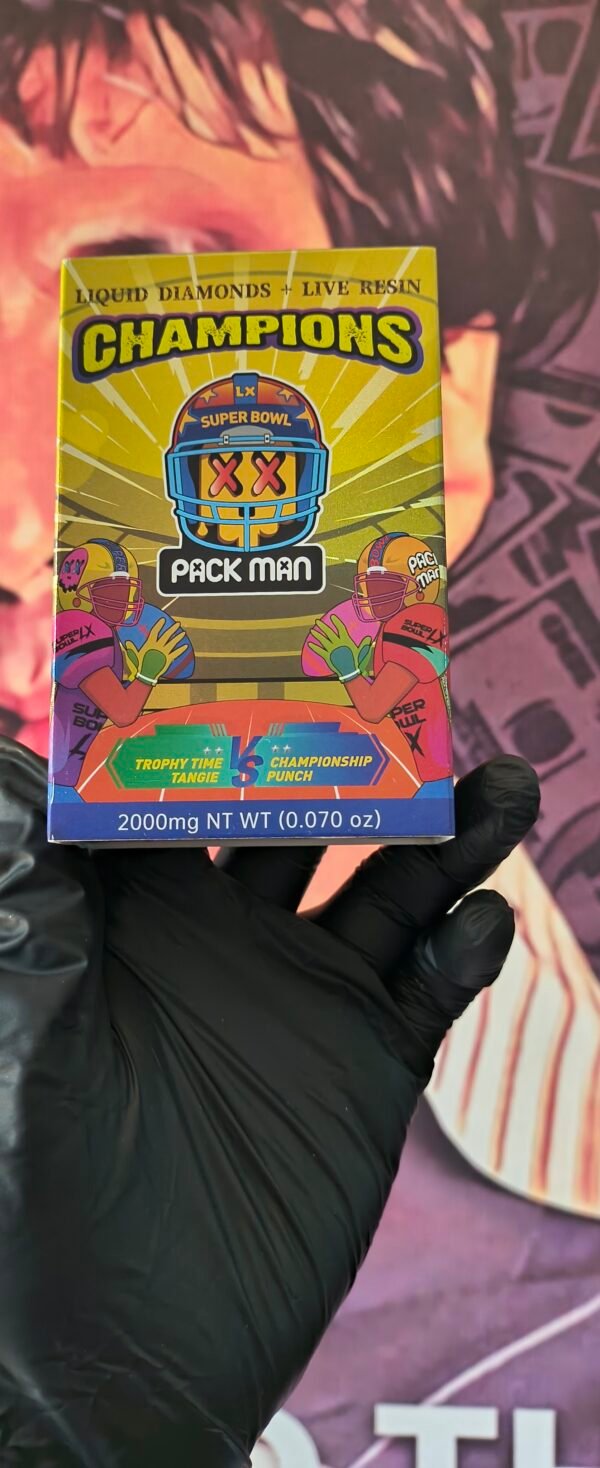 PACK MAN NFL TROPHY TIME TANGIE & CHAMPIONSHIP PUNCH (INDICA & HYBRID) 2gr