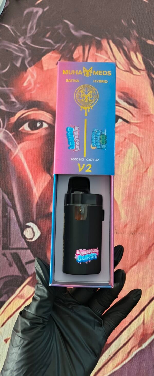 BUBBLEGUM BURST 3 MUHA MEDS DUAL V2 BUBBLEGUM BURST & SWEET DREAMS OG (SATIVA & HYBRID) 2gr