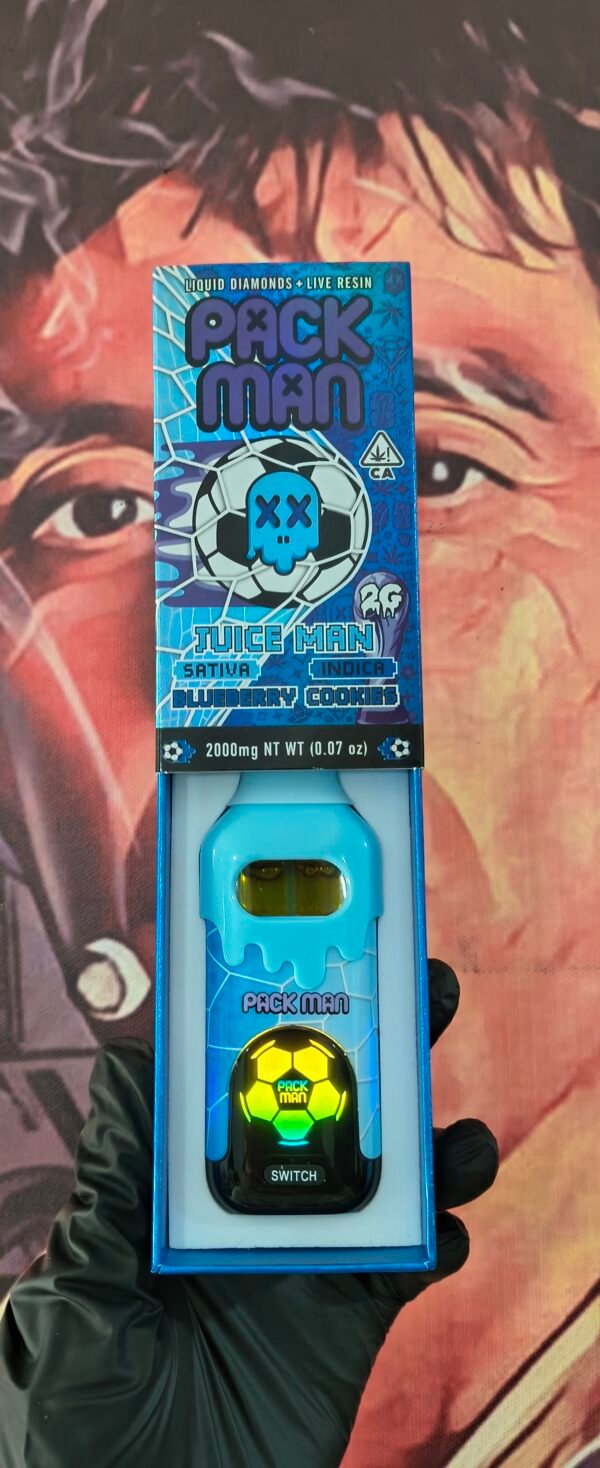 PACKMAN MUNDIALISTA JUICE MAN & BLUEBERRY COOKIES (SATIVA & INDICA) 2gr