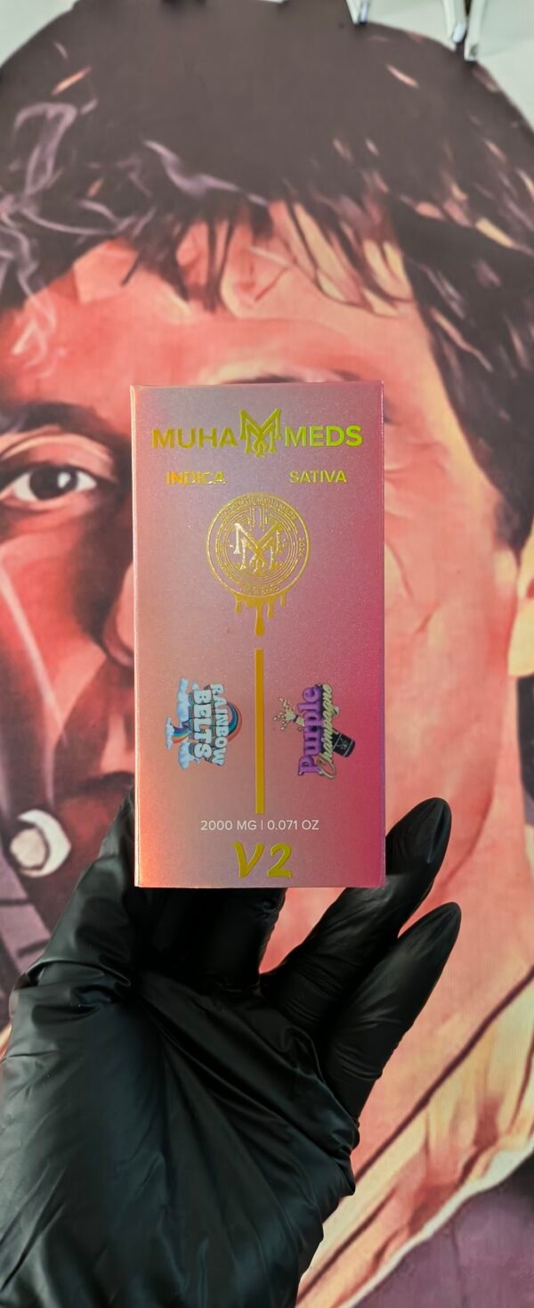 MUHA MEDS DUAL V2 RAINBOW BELTS & PURPLE CHAMPAGNE (INDICA & SATIVA) 2gr