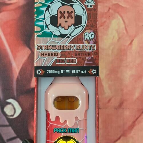 STRAWBERRY RUNTS 3 PACKMAN MUNDIALISTA STRAWBERRY RUNTS & BIG RED (HYBRID & SATIVA) 2gr