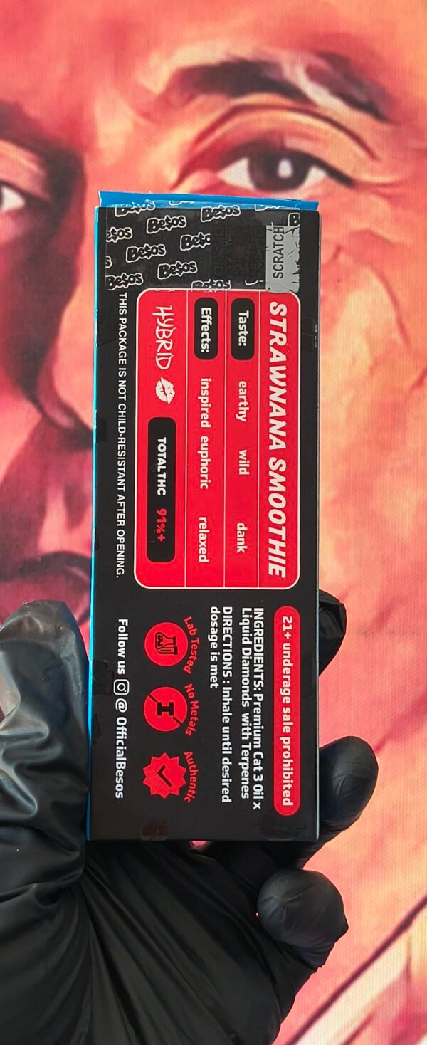STRAWNANA SMOOTHIE 2 BESOS AZUL STRAWNANA SMOOTHIE (HYBRID) 2gr