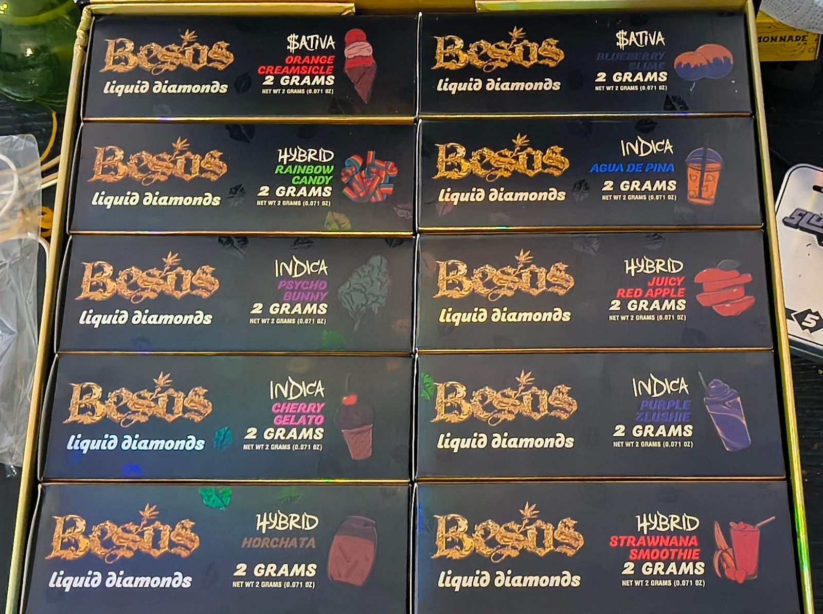 BESOS DORADOS AGUA DE PINA (INDICA) 2gr