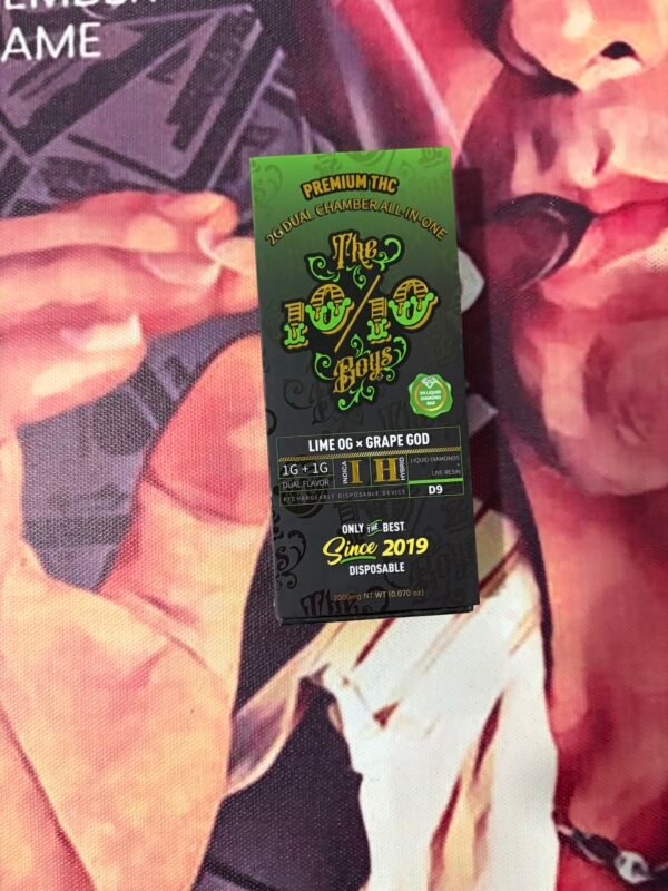 THE 10/10 BOYS DUAL LIME OG & GRAPE GOD (INDICA & HYBRID) 2gr